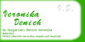 veronika denich business card